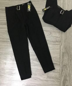 Quần baggy lỡ phối mặt giả đai KM19 2 quan baggy khuy giua phoi mat km19 5