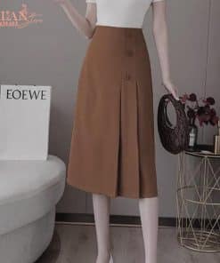 Chân váy dài phối 3 cúc V105 7 2026