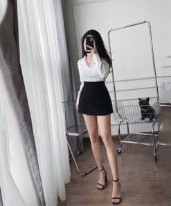Chân váy ngắn chữ A công sở V951 13 Chân váy ngắn chữ A công sở V951 12 2026